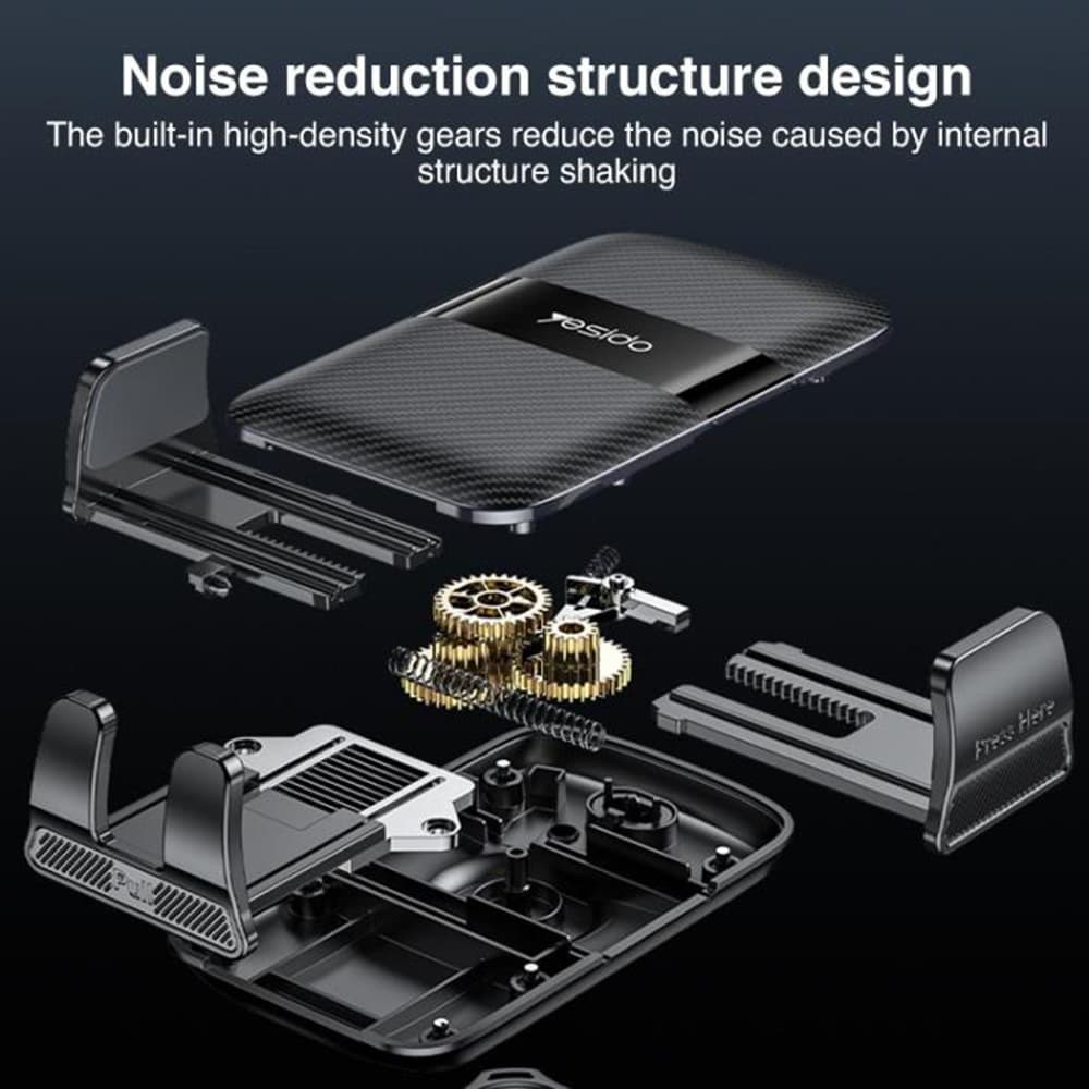 Yesido Car Holder C275 na palubní desku 1260stupňové nastavení 4.7-7.2" telefon černý - náhled 3