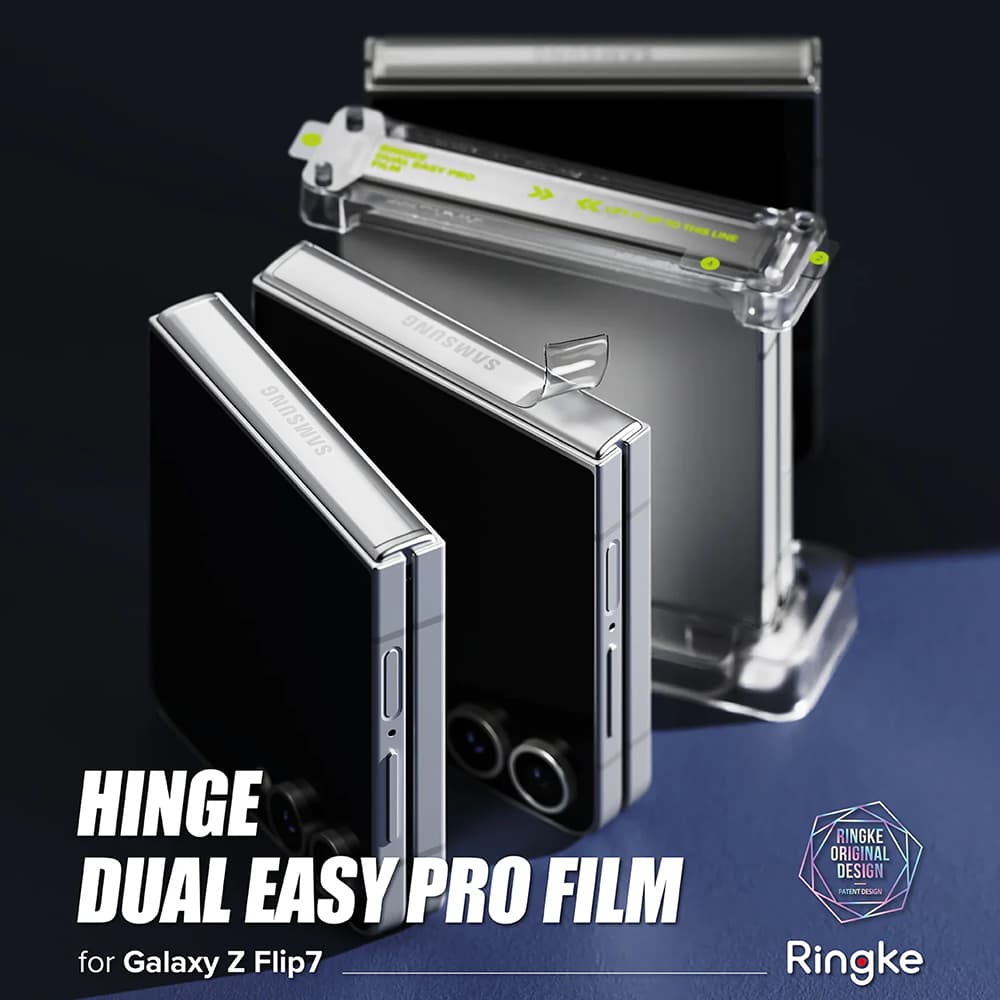 Ringke Hinge Dual Easy Pro Film (2 ks) Samsung Galaxy Z Flip7 průhledný - náhled 3