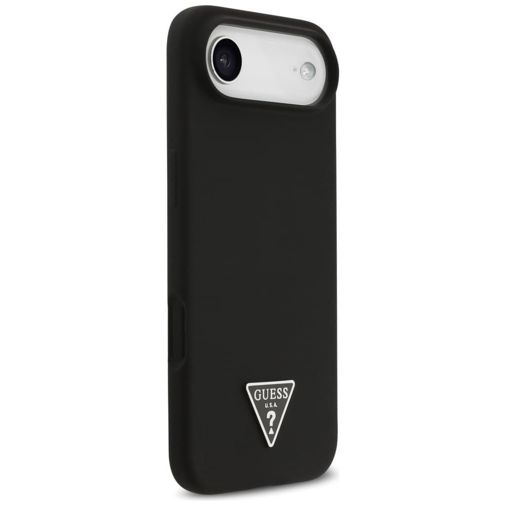 Guess Silicone Triangle Logo MagSafe iPhone 17 Air Černý - náhled 3