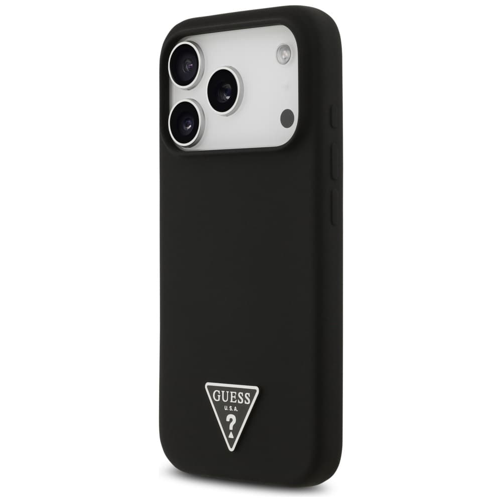 Guess Silicone Triangle Logo MagSafe iPhone 17 Pro černý - náhled 3