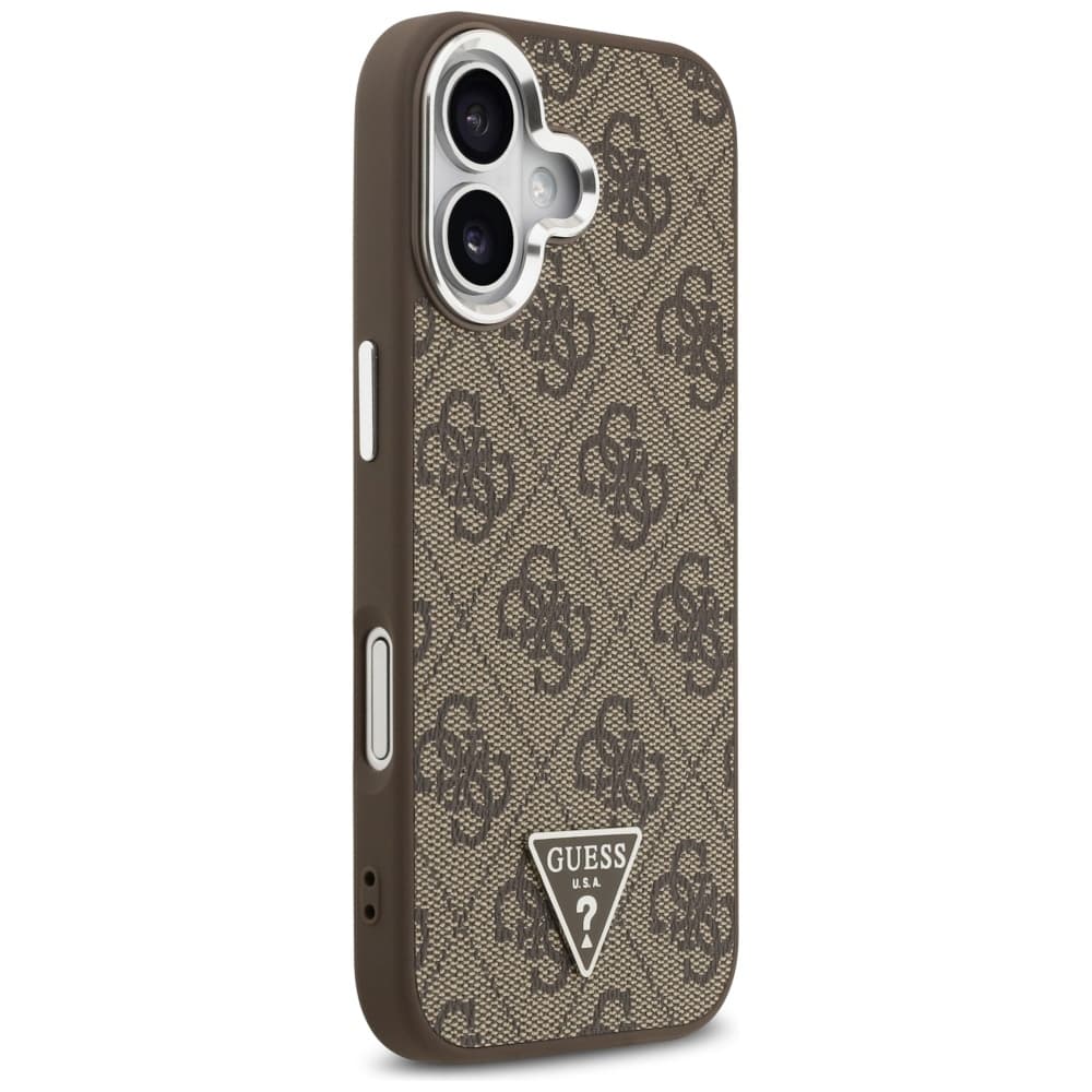 Guess Hardcase 4G Triangle Logo MagSafe iPhone 17 hnědý - náhled 3