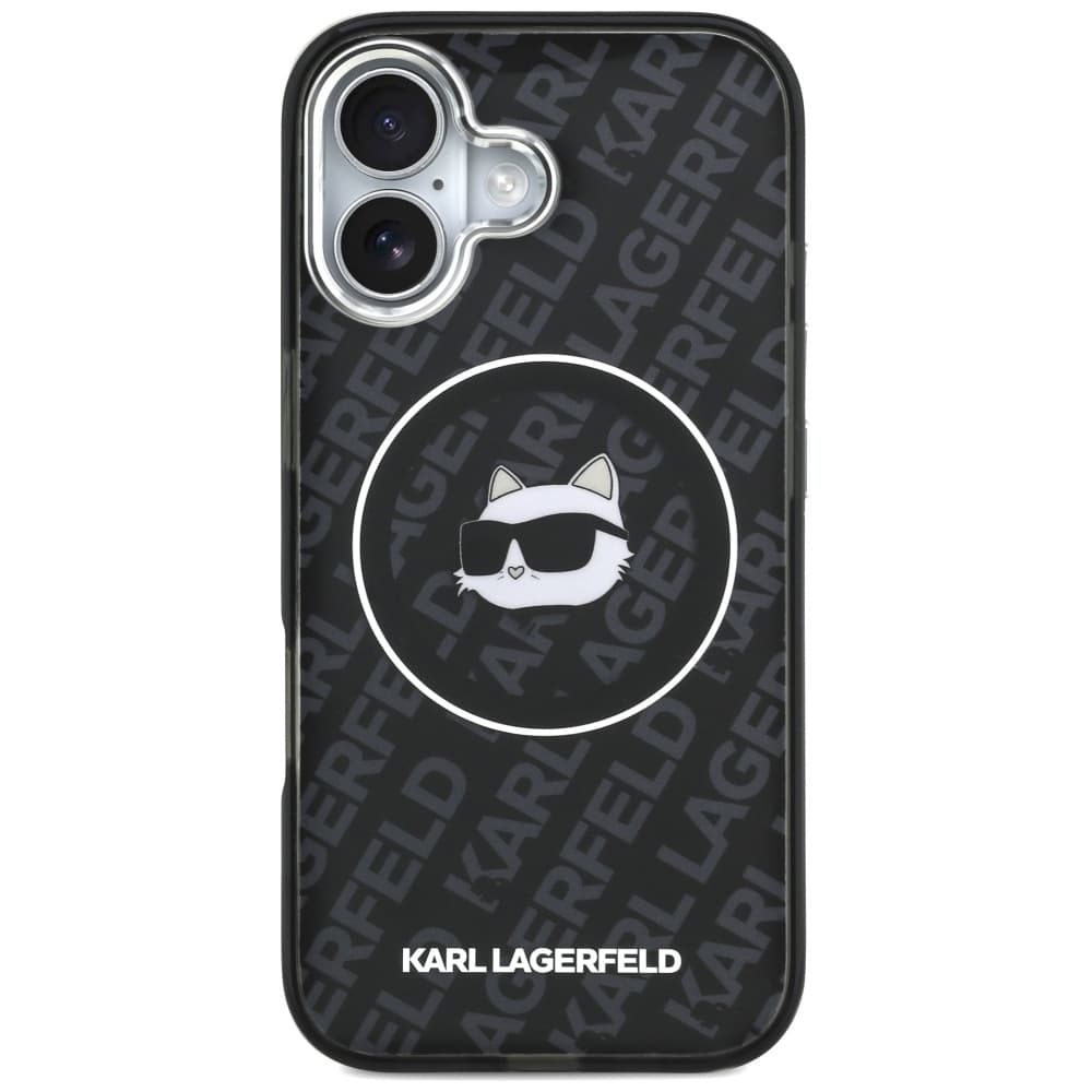 Karl Lagerfeld IML MagSafe iPhone 17 Černá Choupette's Head - náhled 3