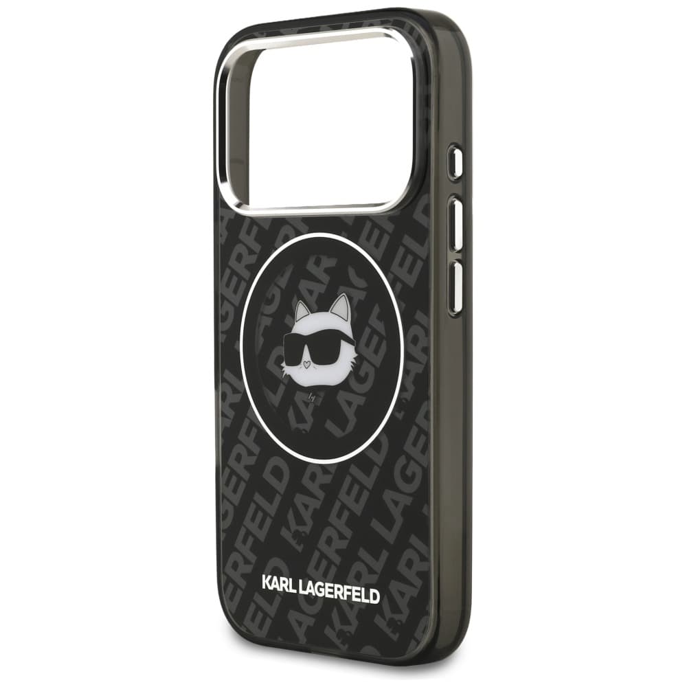 Karl Lagerfeld IML MagSafe iPhone 17 Pro Černá Choupette's Head - náhled 3