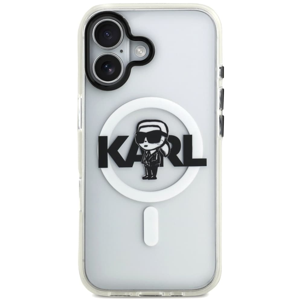 Karl Lagerfeld IML MagSafe Sketch Logo iPhone 17 průhledný Karl - náhled 3