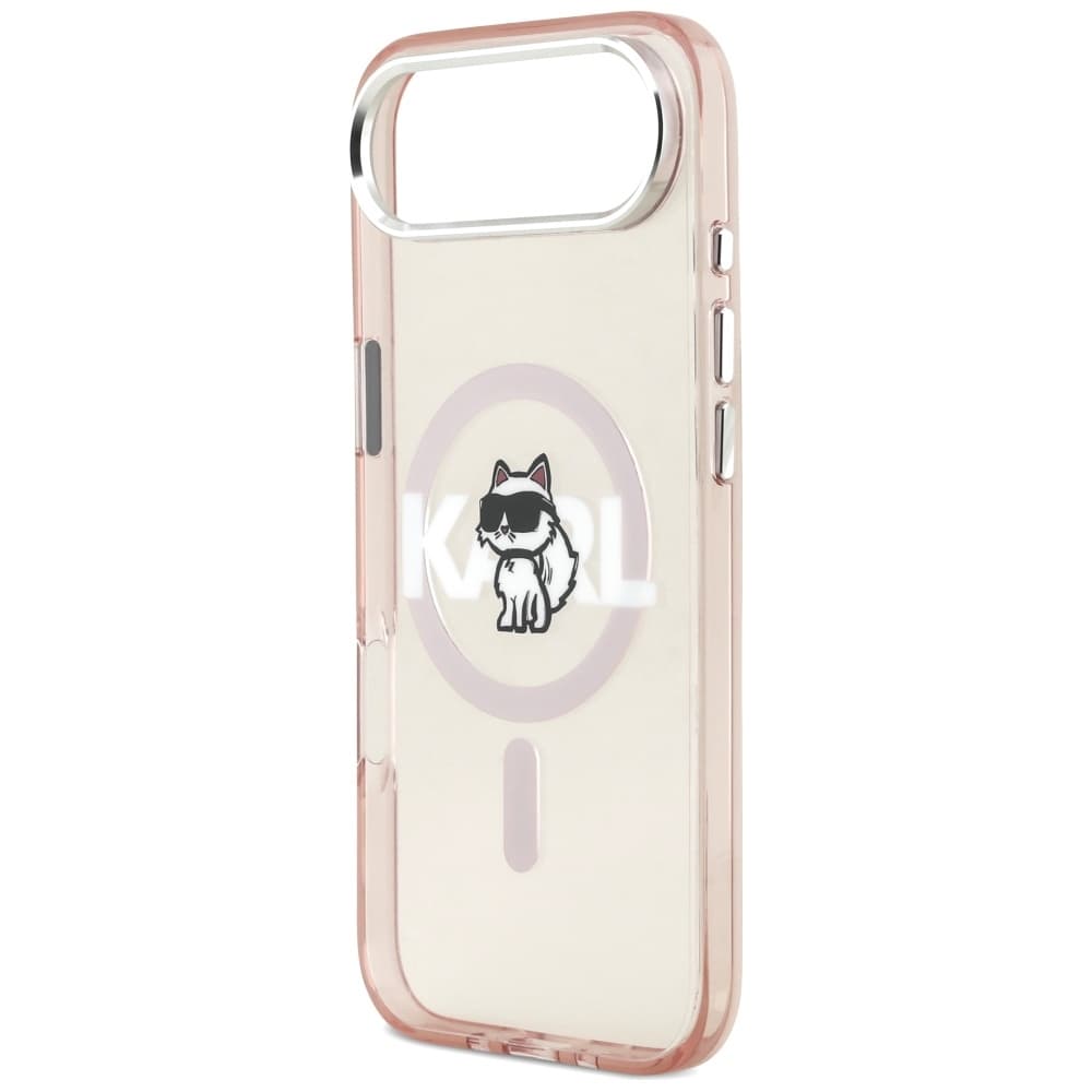 Karl Lagerfeld IML MagSafe Sketch Logo iPhone 17 Air Růžová Choupette - náhled 3