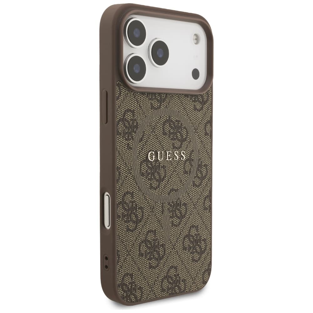 Guess 4G Ring Classic Logo MagSafe iPhone 17 Pro Max hnědý - náhled 3