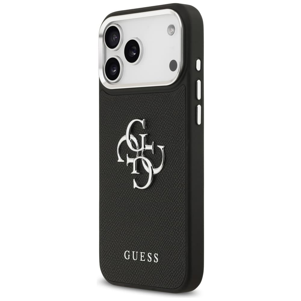 Guess Hardcase 4G Grained Big and Classic Logo iPhone 17 Pro Max černý - náhled 3