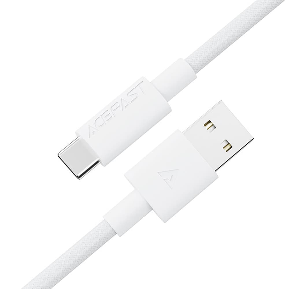 Acefast Datový kabel USB na Type-C Rychlonabíjecí 3A Odolný 1.2m Bílý - náhled 3