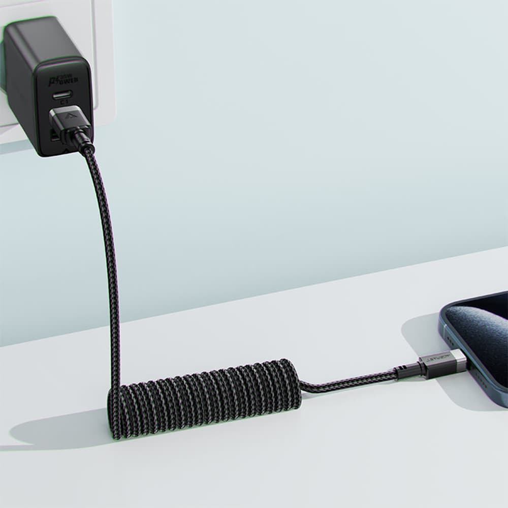 Acefast Data Cable C14-04 rychlonabíjecí USB na Type-C černý 1.2m - náhled 3