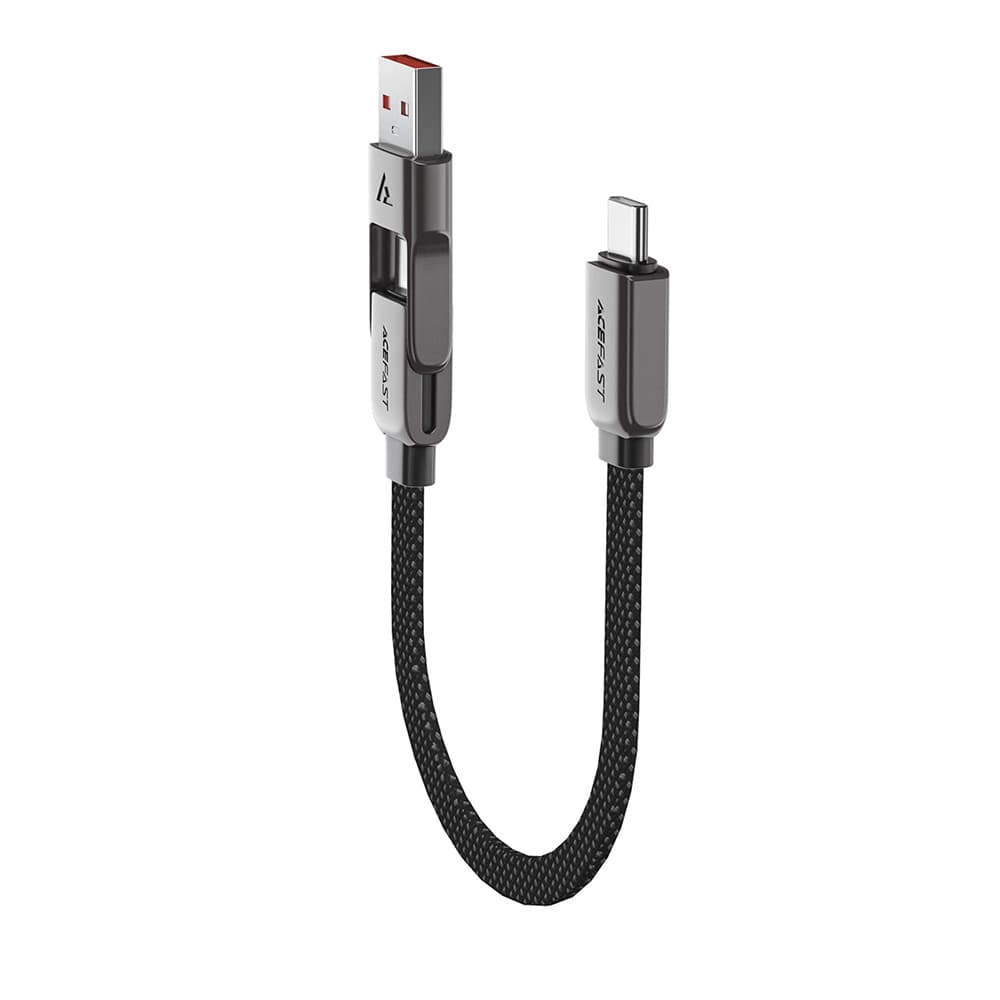 Acefast Datový kabel C13-05 Rychlonabíjecí Type-C na USB Type-C 0.2m černý - náhled 3