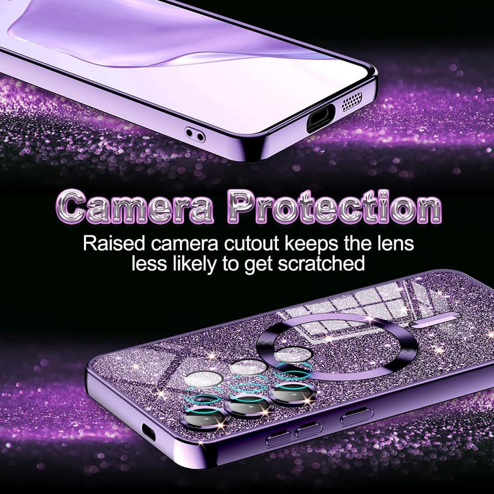 Techsuit Luxury Glitter MagSafe pro iPhone 17 Pro Max světle zelená - náhled 3