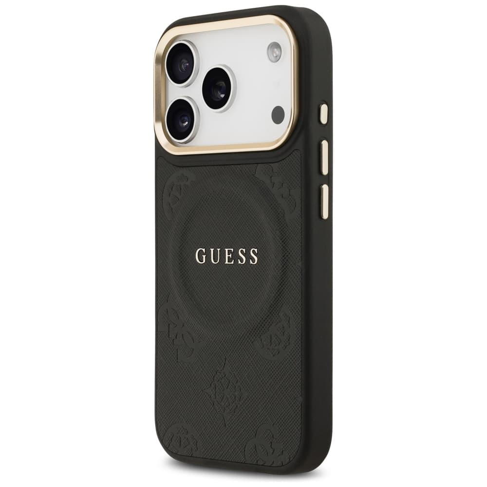 Guess Peony Hot Stamp MagSafe GUHMP17LPSAMSECK iPhone 17 Pro černá - náhled 3