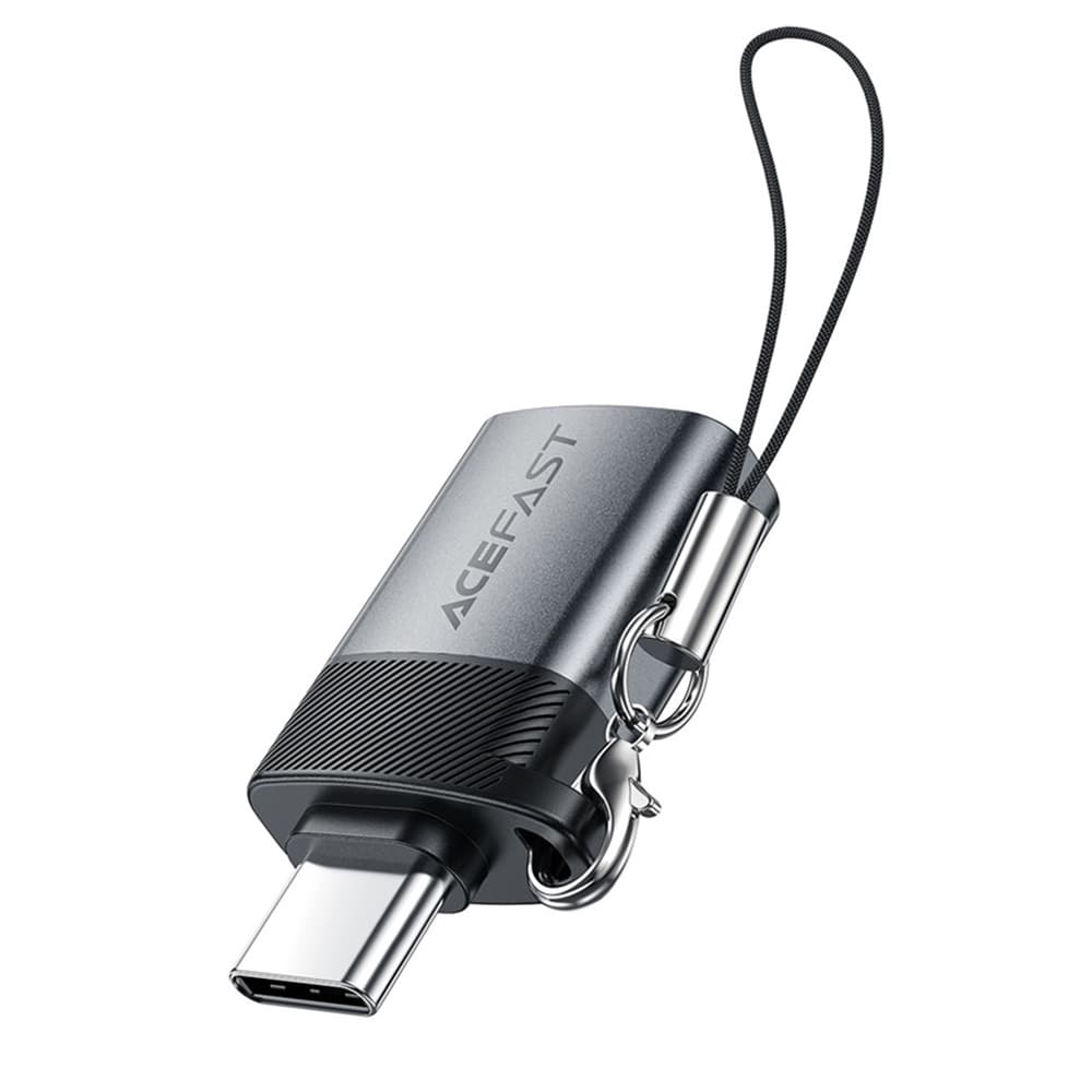 Acefast Adaptér J7 s funkcí OTG USB na Type-C 10Gbps Rychlé nabíjení Kovově šedá - náhled 3