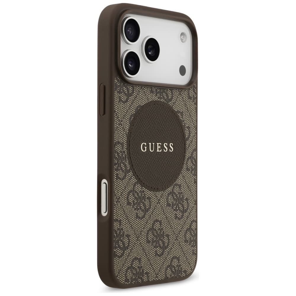 Guess 4G Circle Classic Logo MagSafe iPhone 17 Pro hnědá - náhled 3