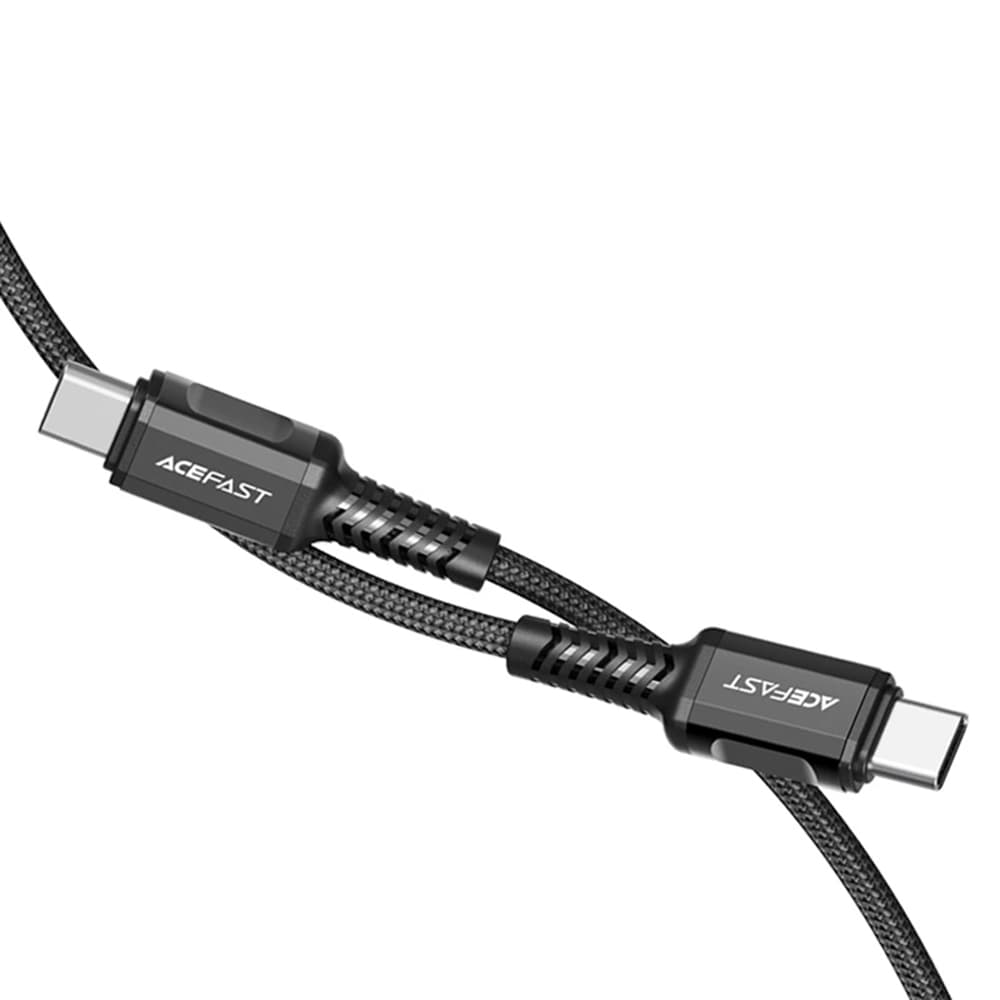 Acefast - Datový kabel (C1-03) - Type-C na Type-C 60W 20V/3A Rychlé nabíjení Nylonový opletený 1.2m Černý - náhled 3