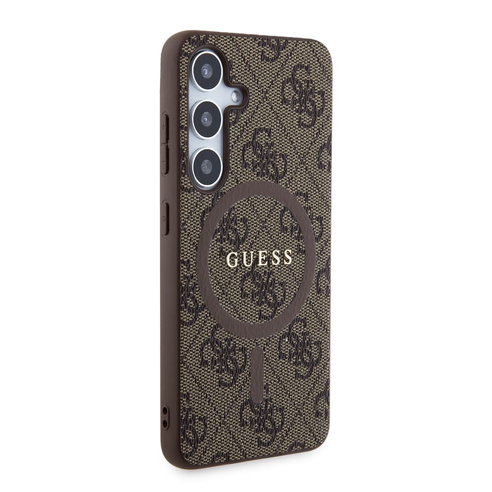 Guess 4G Collection Leather MagSafe Samsung Galaxy Z Flip7 hnědý - náhled 3