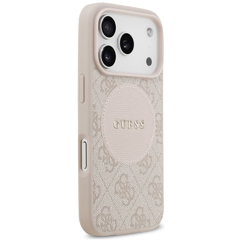 Guess 4G Circle Classic Logo MagSafe iPhone 17 Pro Růžová - náhled 3