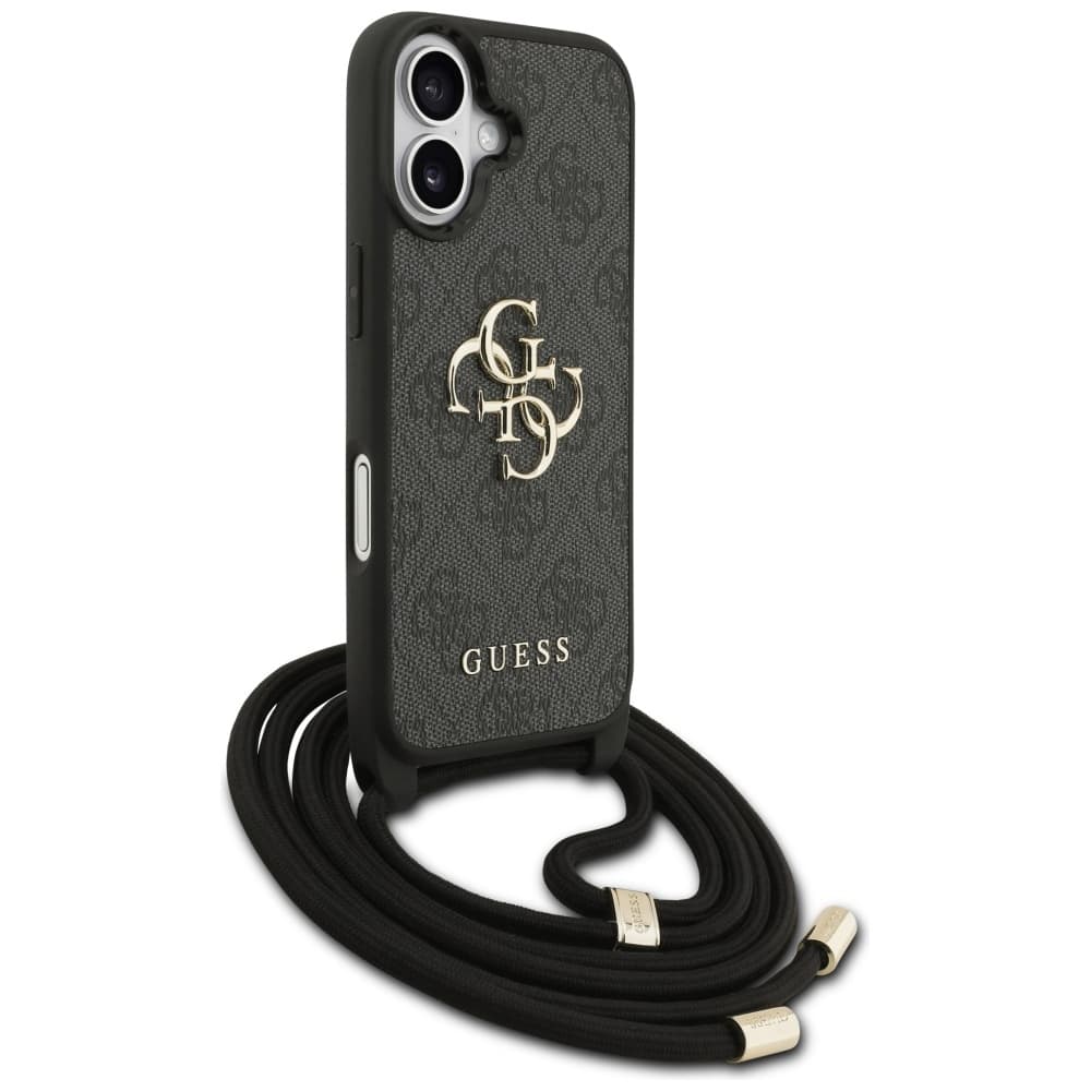 Guess Hardcase 4G CBDY Big Logo s popruhem iPhone 17 černá - náhled 3