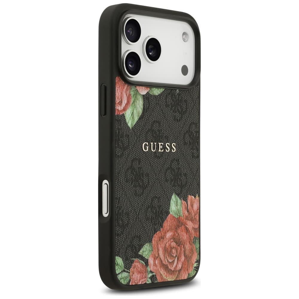 Guess Hardcase 4G Flowers Print MagSafe iPhone 17 Pro Max černá - náhled 3