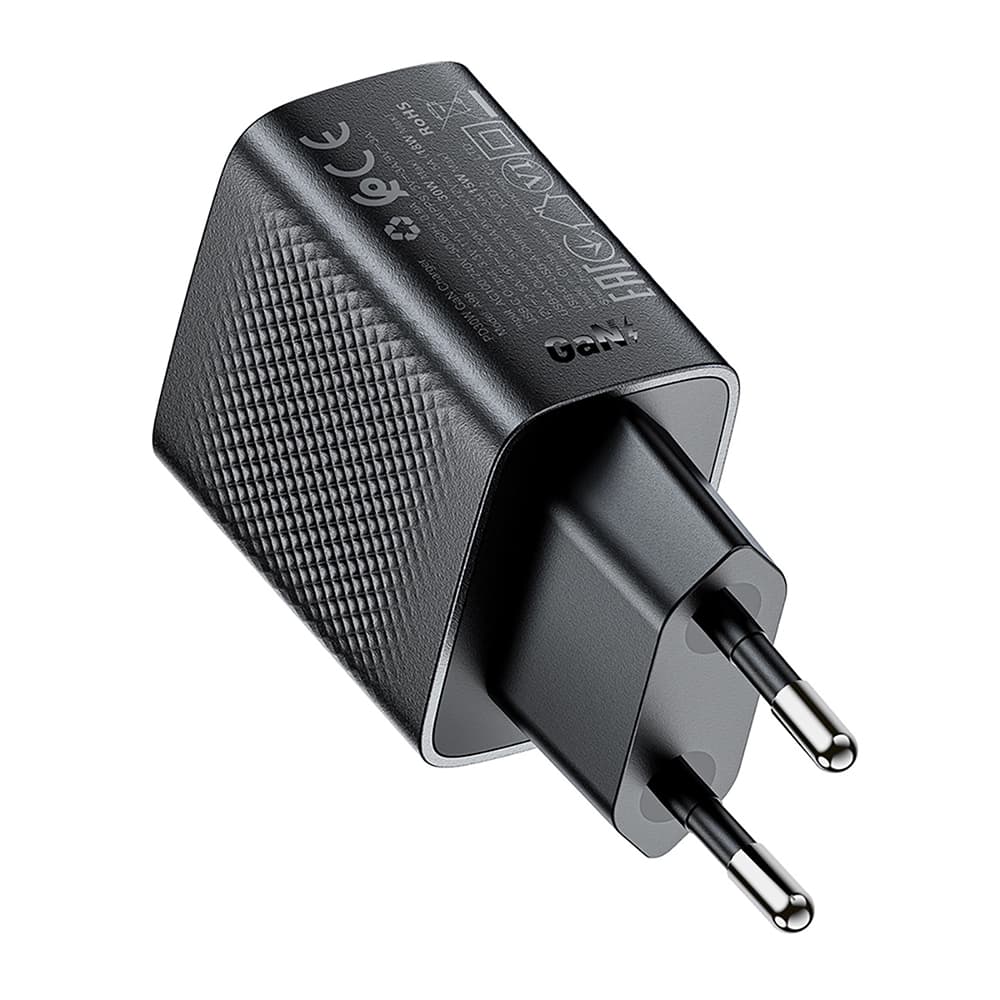 Nabíječka na zeď Acefast A98 GaN rychlé nabíjení USB Type-C 30W černá - náhled 3