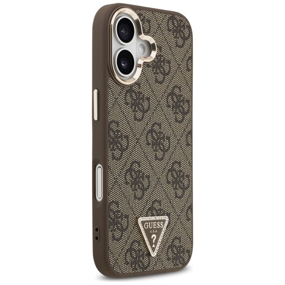 Guess Hardcase 4G Triangle Logo MagSafe iPhone 17 hnědý - náhled 3