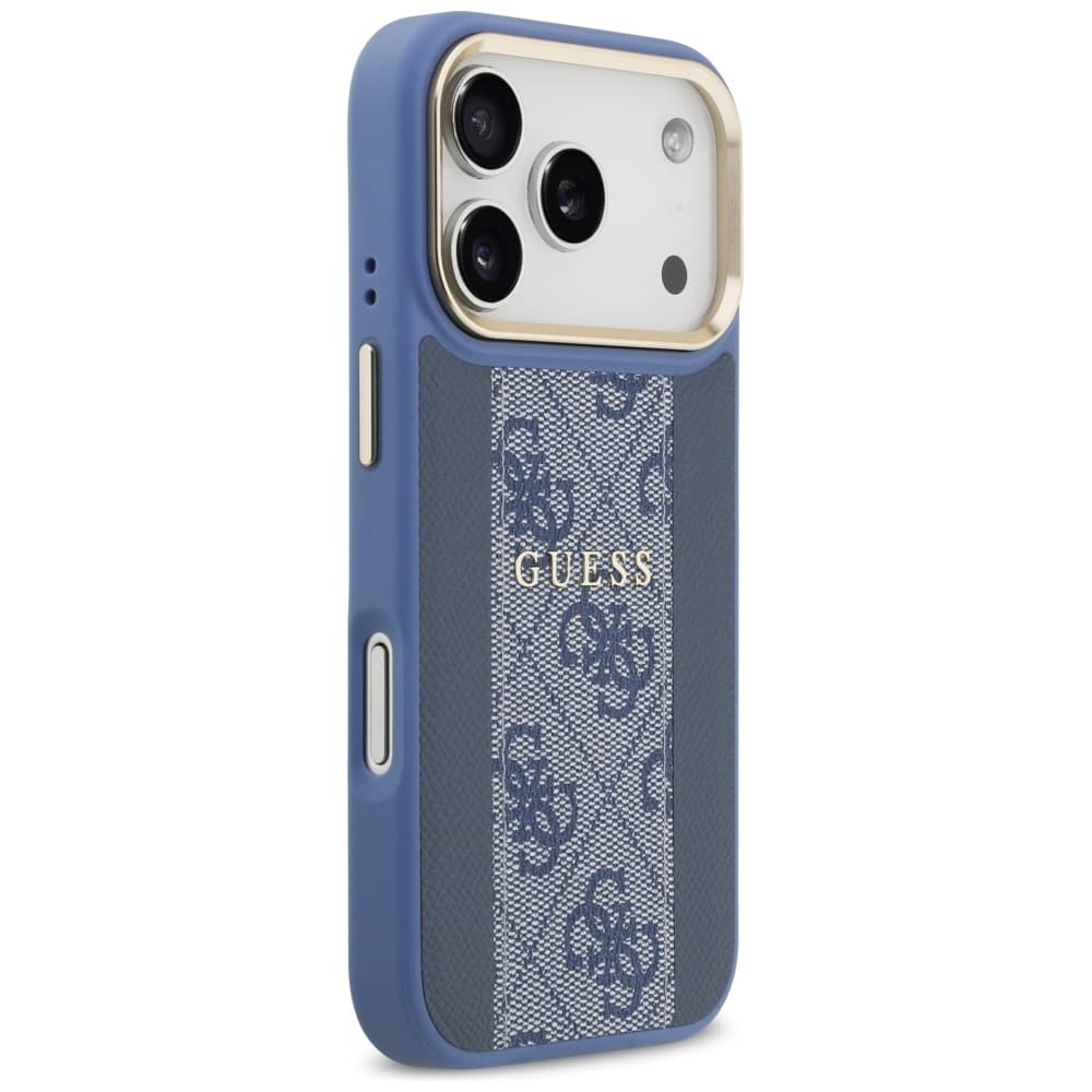 Guess Hardcase 4G Stripe MagSafe iPhone 17 Pro modrá - náhled 3