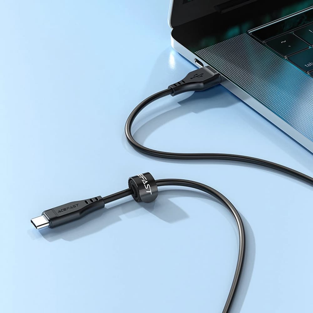 Acefast Datový kabel C3-03 USB na Type-C 60W 3A Rychlé nabíjení 1.2m bílý - náhled 3