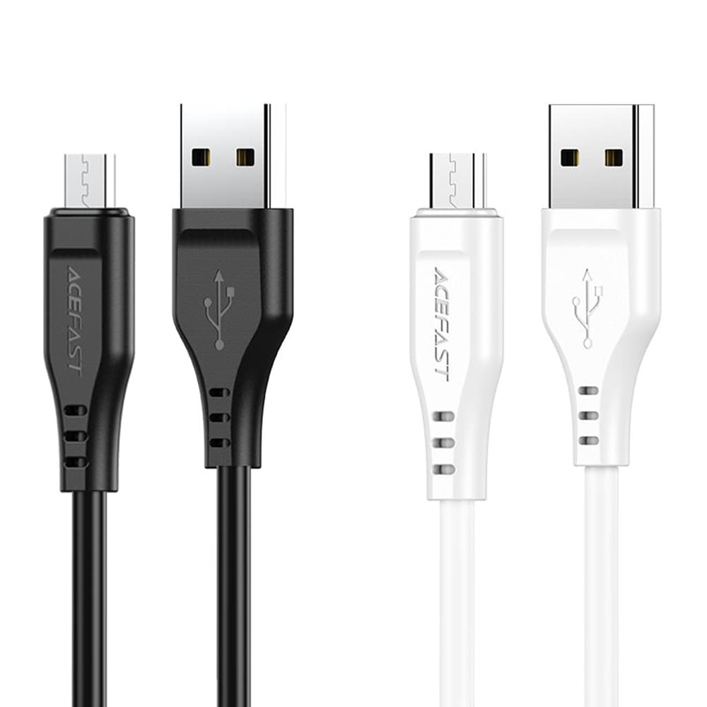 Acefast Datový kabel C3-09 USB na Micro-USB 2.4A 480Mbps 1.2m černý - náhled 3