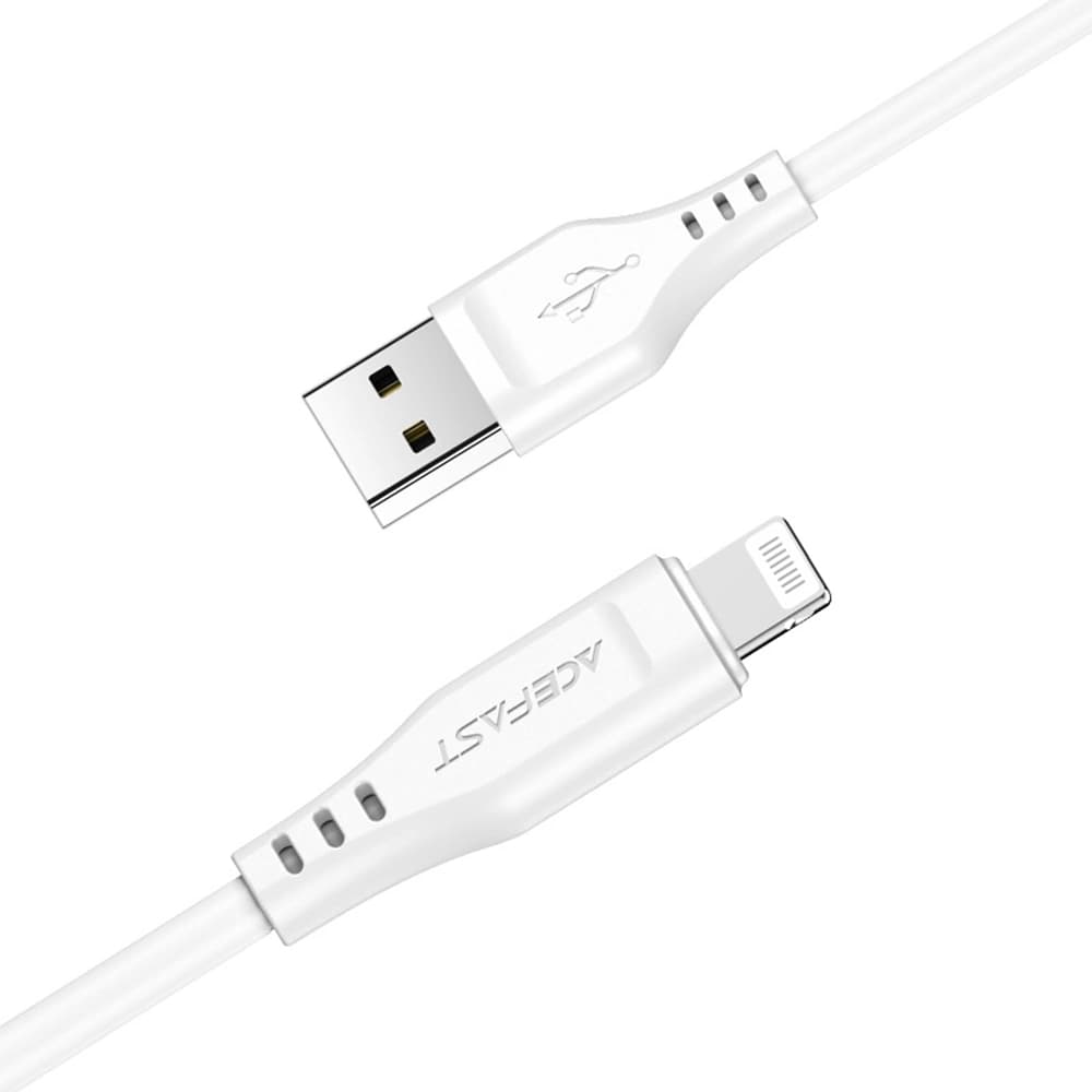 Acefast Datový kabel C3-02 USB na Lightning 2.4A 480Mbps MFi 1.2m černý - náhled 3