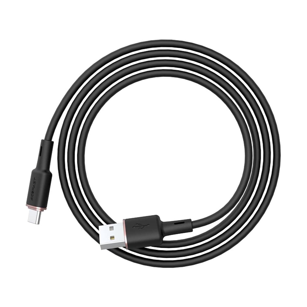 Acefast Datový kabel C2-04 USB na Type-C Rychlé nabíjení 3A 1.2m černý - náhled 3
