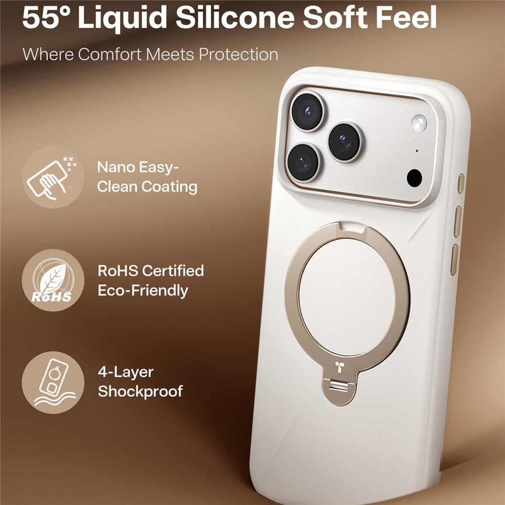 Torras QPRO Silicone Series iPhone 17 Pro Max bílé - náhled 3