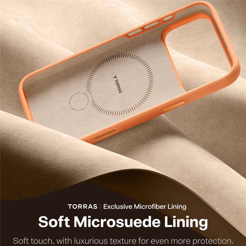 Torras QPRO Silicone Series iPhone 17 Pro oranžový - náhled 3
