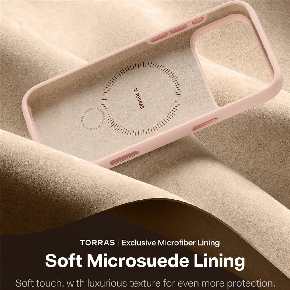 Torras QPRO Silicone Series iPhone 17 Pro růžový - náhled 3