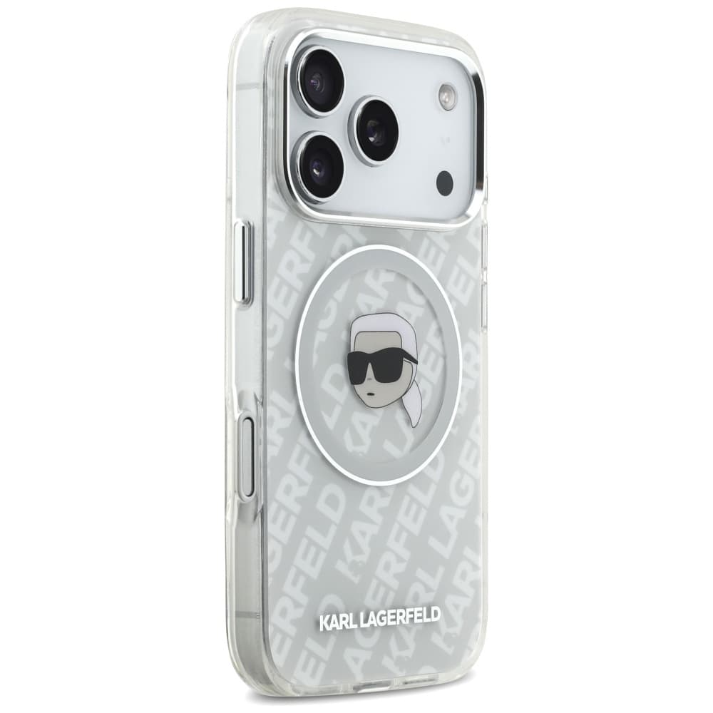 Karl Lagerfeld IML Karl Head Logo MagSafe iPhone 17 Pro šedý - náhled 3