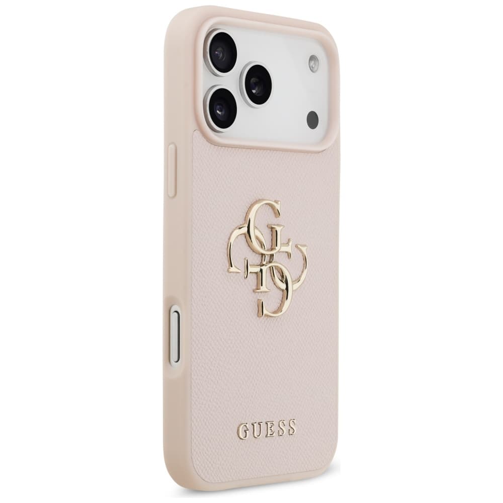 Guess Hardcase 4G Grained Big and Classic Logo iPhone 17 Pro Max růžová - náhled 3