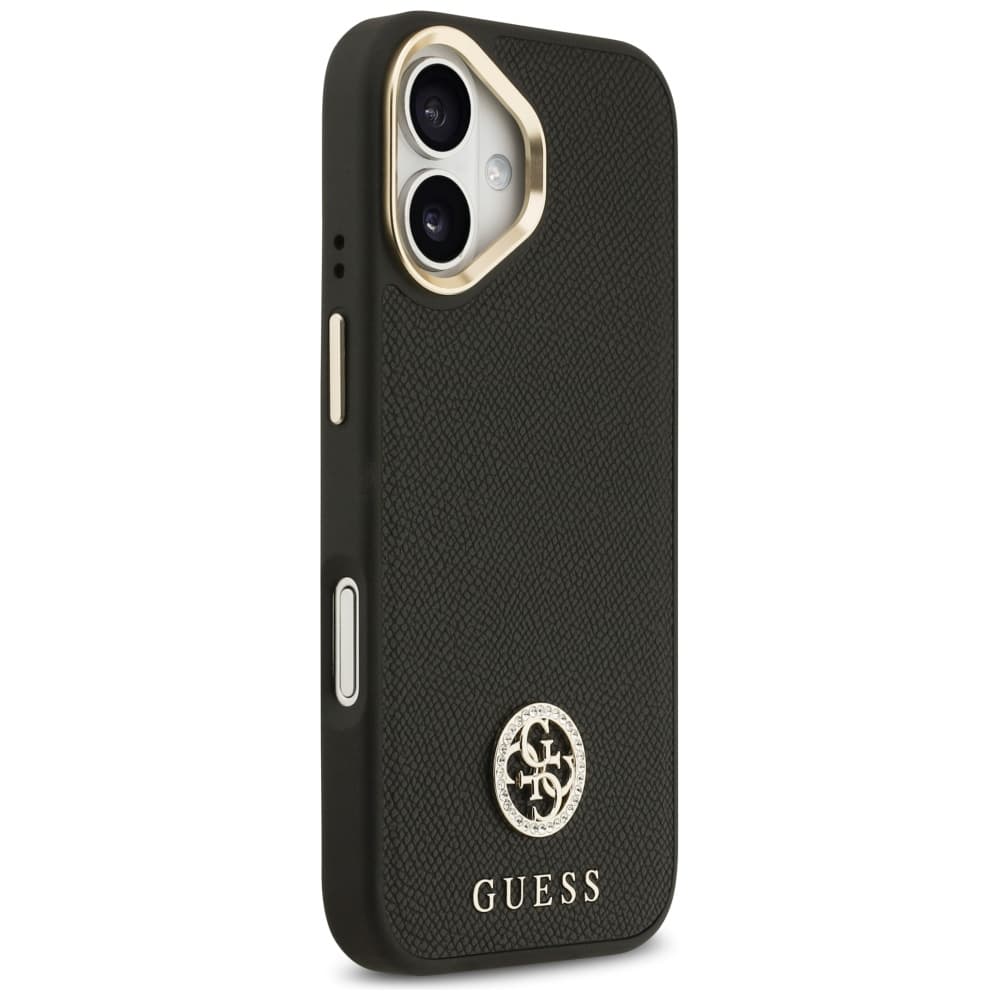 Guess Grained Strass Logo MagSafe pro iPhone 17 černá - náhled 3