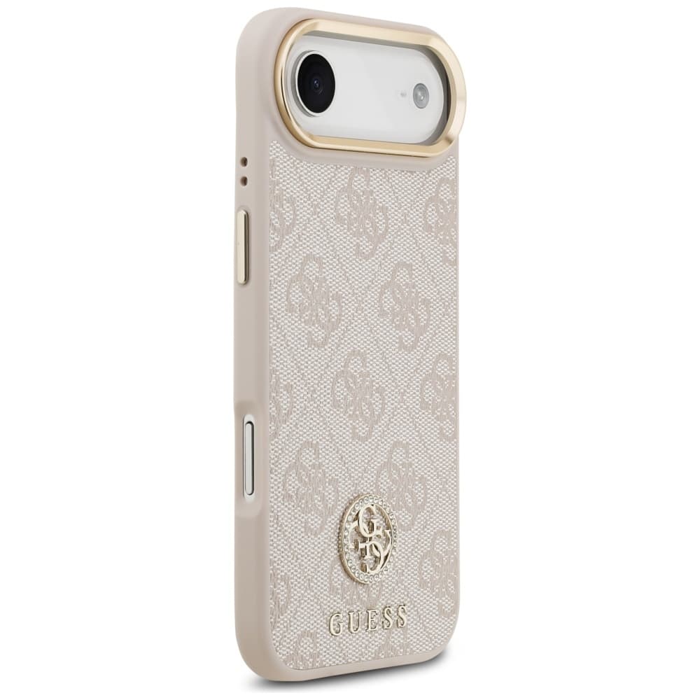 Guess Hardcase 4G Strass Logo MagSafe iPhone 17 Air růžová - náhled 3