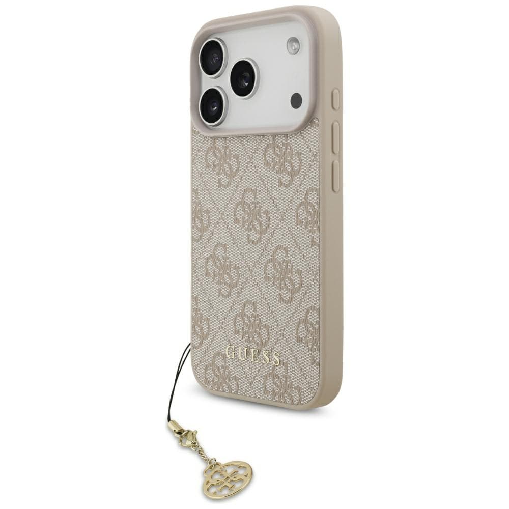 Guess Hardcase 4G Charm Cradle MagSafe iPhone 17 Pro růžová - náhled 3