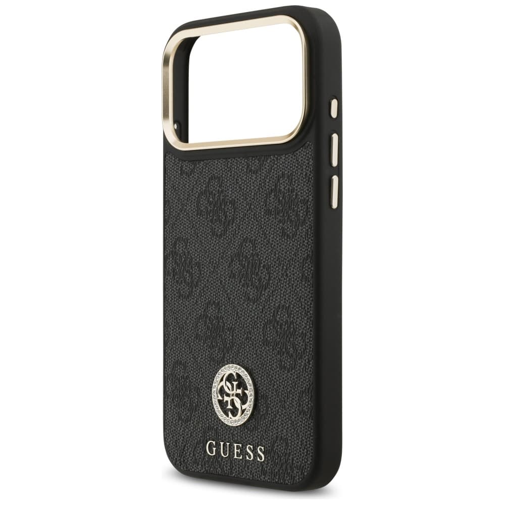 Guess Hardcase 4G Strass Logo MagSafe iPhone 17 Pro Max černý - náhled 3