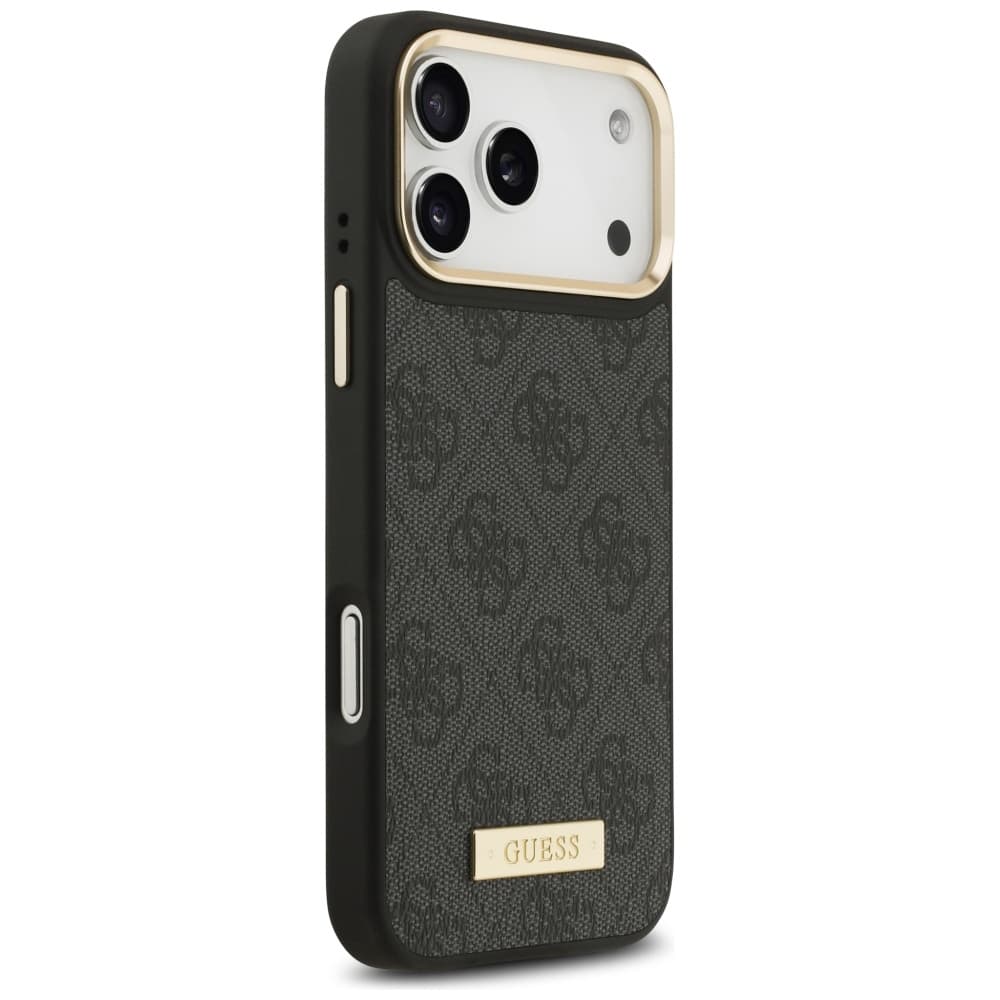 Guess Hardcase 4G Logo Plate MagSafe iPhone 17 Pro Max černý - náhled 3