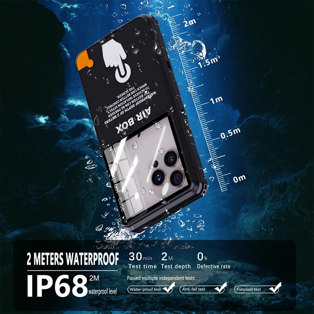 ShellBox AirBox vodotěsné pouzdro IP68 (max. 6.9 palce) černé - náhled 3