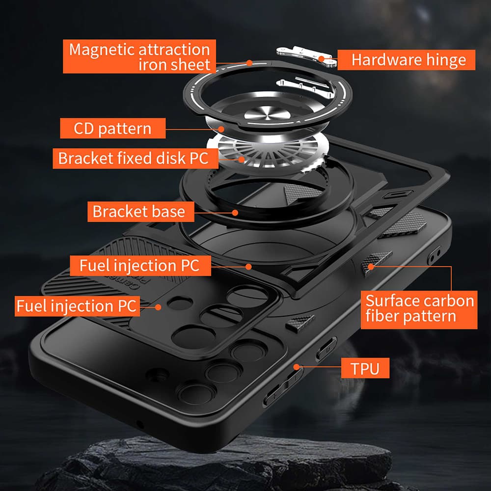 Techsuit RuggedCam pro Samsung Galaxy A17 5G A17 4G fialová - náhled 3