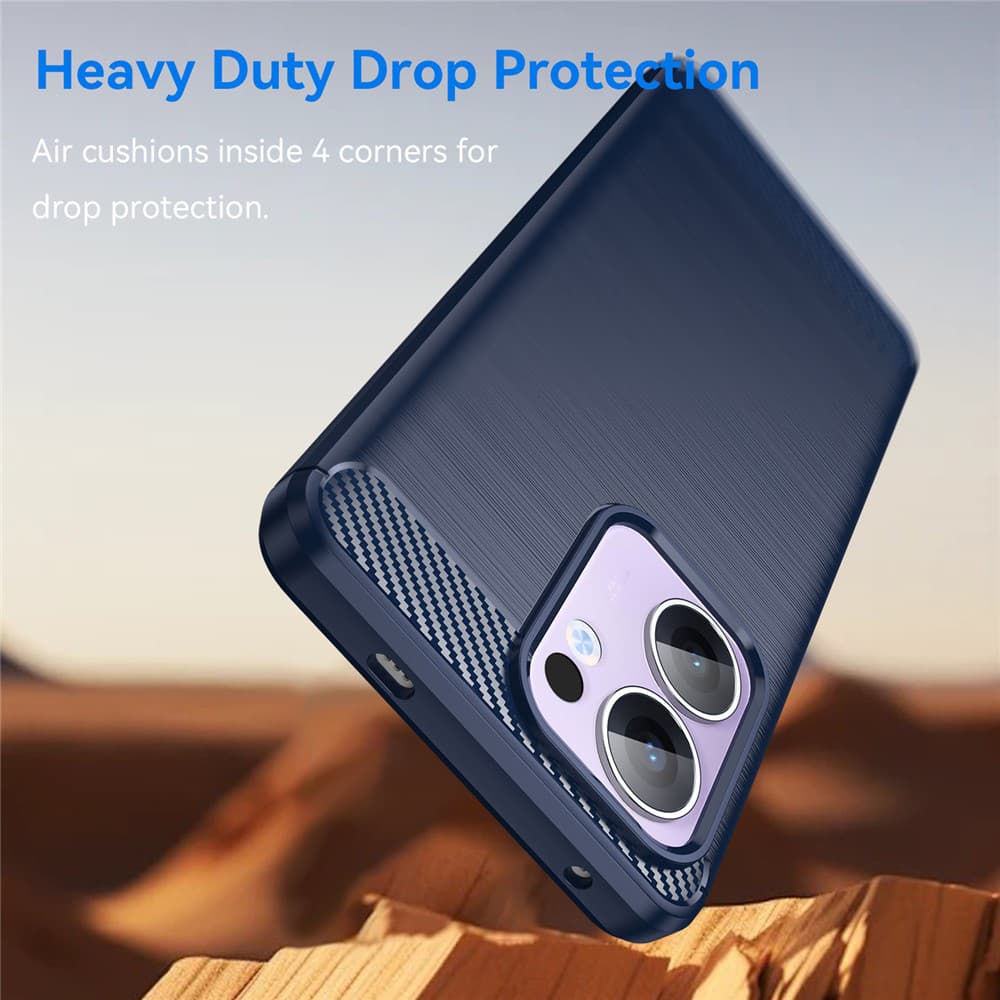 Techsuit Carbon Silicone pro Oppo Reno13 F 4G Reno13 F 5G Reno13 FS 5G modrá - náhled 3