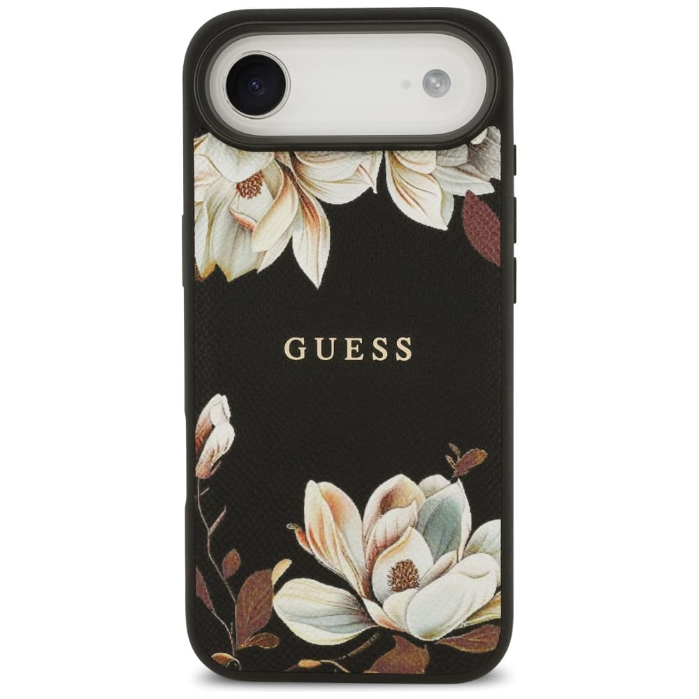 Guess Grained Flowers MagSafe GUHMP17MPGNMPLMK iPhone 17 Air černý - náhled 3