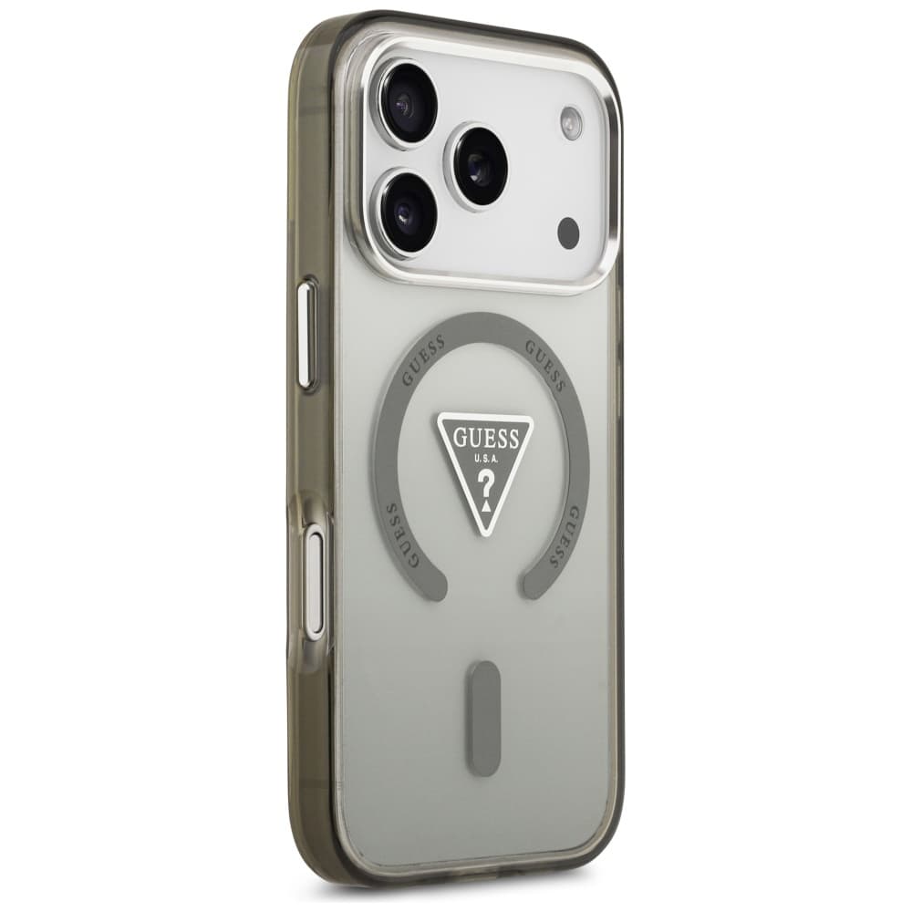 Guess IML Gradient Triangle Logo MagSafe iPhone 17 Pro Khaki - náhled 3