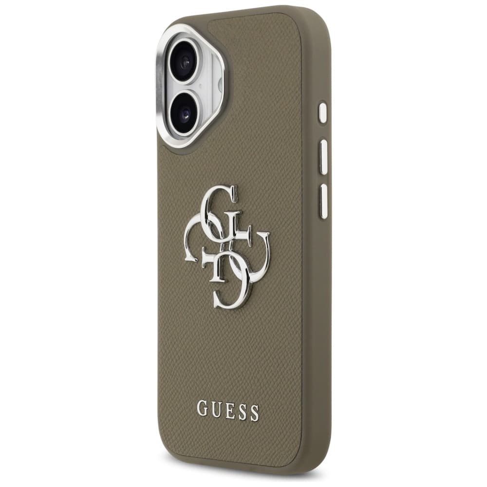 Guess Hardcase Grained Big 4G Classic Logo iPhone 17 Hnědá - náhled 3