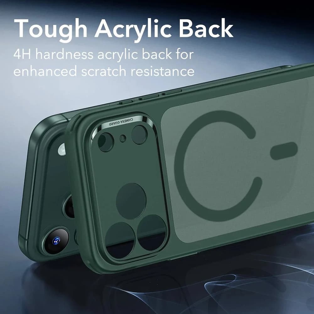 ESR Classic Hybrid HaloLock pro iPhone 17 Pro Max Zelená Mlha - náhled 3