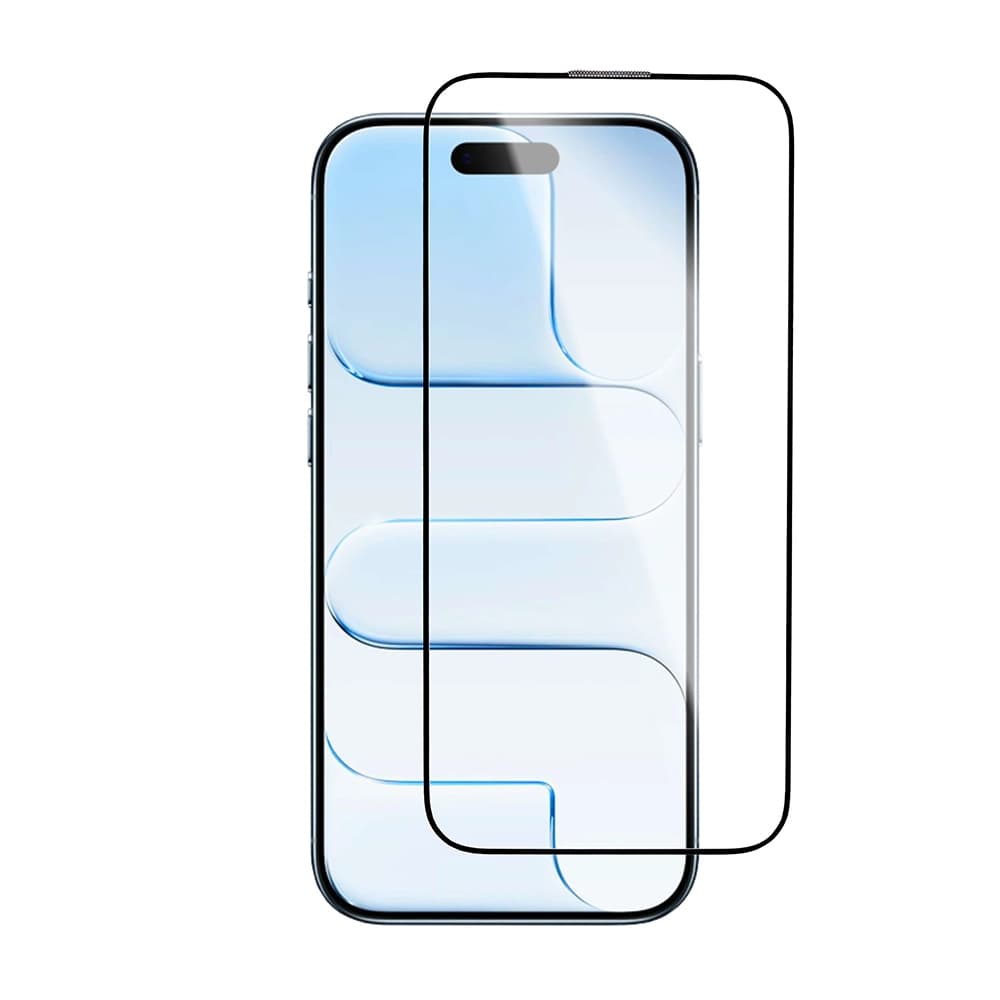 Blueo Crystal ochranné sklo proti poškrábání s aplikátorem iPhone 17 Air černé - náhled 3