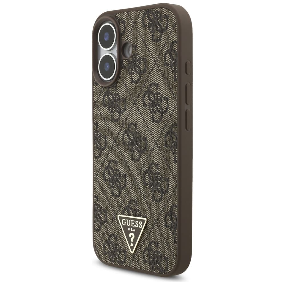 Guess Hardcase 4G Strap Triangle Logo MagSafe iPhone 17 Hnědý - náhled 3