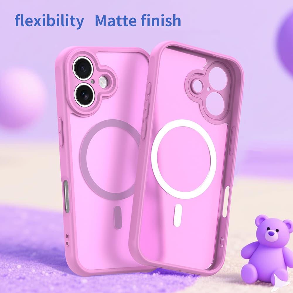 Techsuit HaloFrost II MagSafe kryt pro iPhone 16 růžový - náhled 3